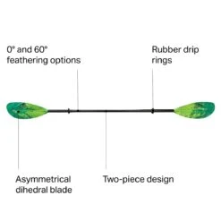 Magic Plus Fiberglass Paddle - Straight Shaft -Simms Sport Equipment Shop AHI D7