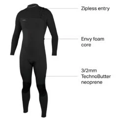Hyperfreak Comp 3/2 Zipless Full Wetsuit - Men's -Simms Sport Equipment Shop BLA D3 36