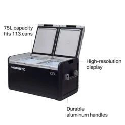 Dometic CFX3 75 Dual Zone Powered Cooler -Simms Sport Equipment Shop BLA D8 14