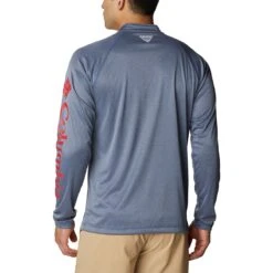 Columbia Terminal Tackle Heather 1/4-Zip Shirt - Men's -Simms Sport Equipment Shop CAHERESPLO D1